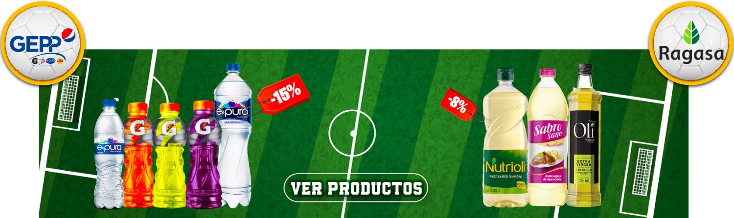 Torneo de proveedores Ragasa vs GEPP: descuentos en bebidas Gatorade, agua y aceites