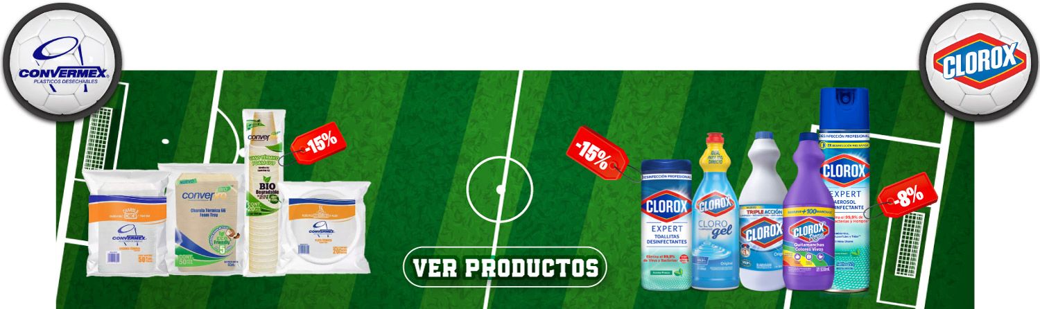 Torneo de proveedores Convermex vs Clorox: descuentos en desechables y cloro