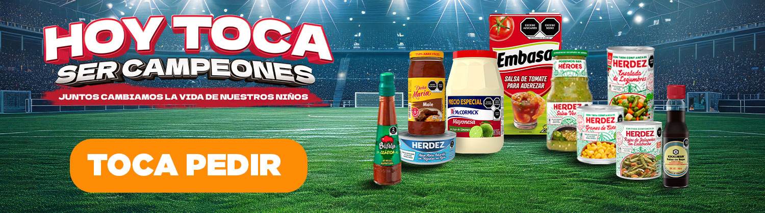 Hoy toca ser campeones con Herdez: salsas, Embasa, McCormick y más, juntos cambiamos vidas de niños