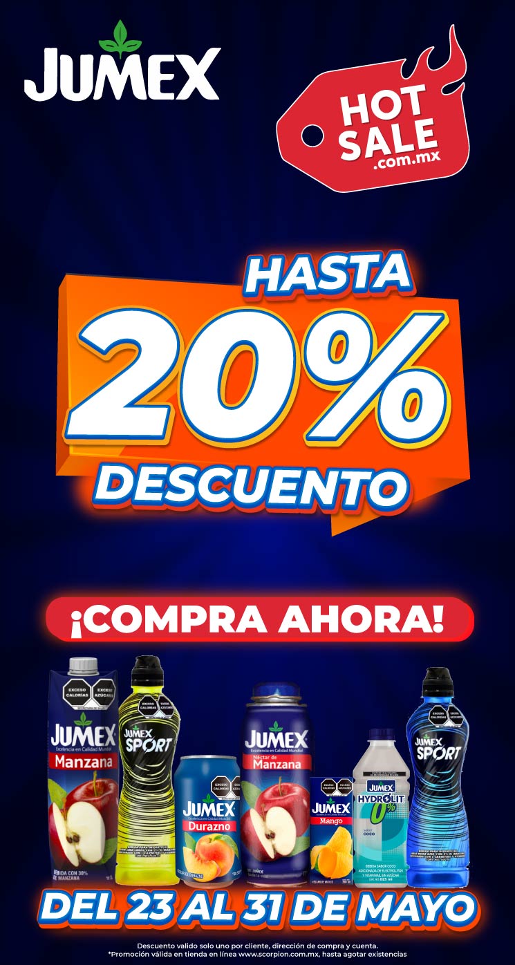 Hot Sale Jumex: hasta 20% de descuento en jugos, néctares y bebidas del 23 al 31 de mayo