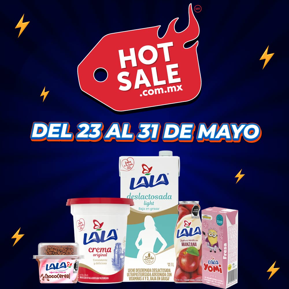 Hot Sale Lala del 23 al 31 de mayo: leche deslactosada, crema y bebidas con descuento