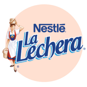 Logotipo de La Lechera de Nestlé, acceso a la búsqueda de productos de la marca