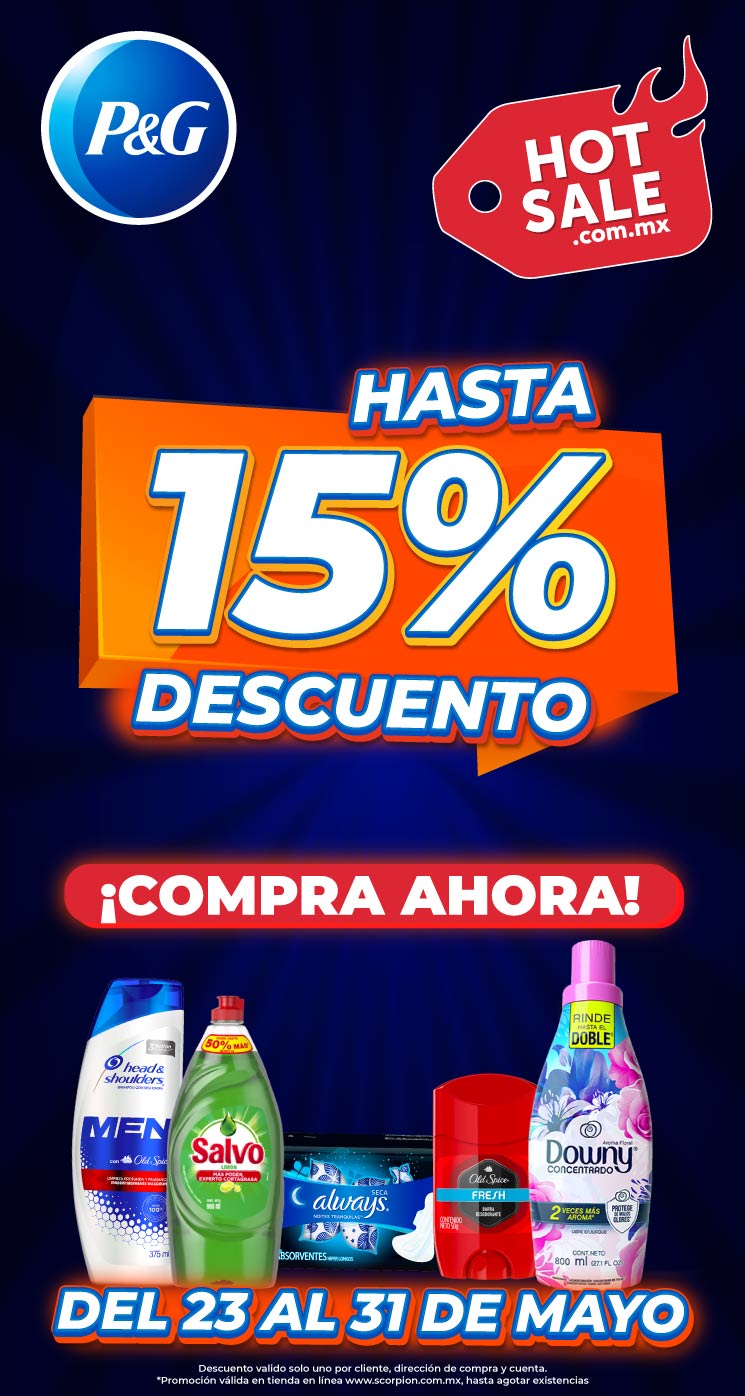 Hot Sale P&G: hasta 15% de descuento en Head & Shoulders, Salvo, Downy y más productos